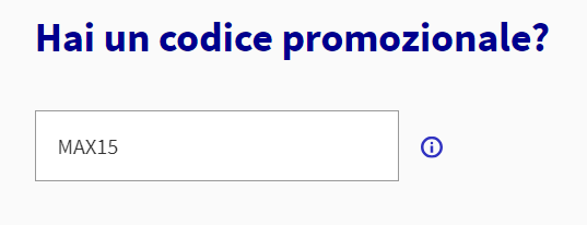 come inserire un codice promozionale AXA