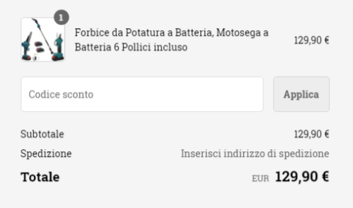 dove inserire un codice sconto bricobravo