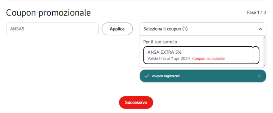 come applicare un codice sconto LG