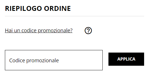 dove inserire codice promozionale columbia