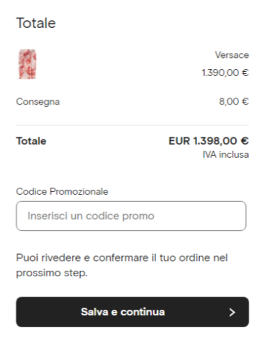 come applicare un codice Farfetch
