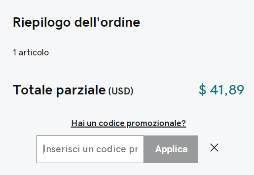 dove inserire codice sconto godaddy