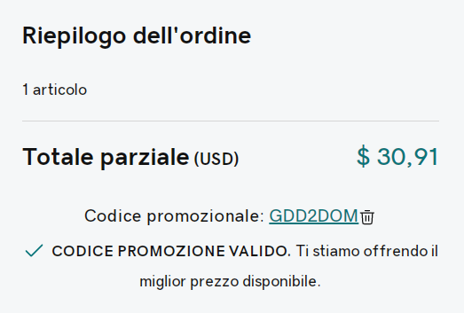 dove inserire codice promozionale godaddy