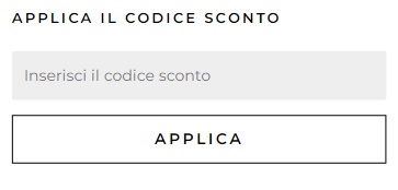 Casella di testo per il tuo coupon Imperial