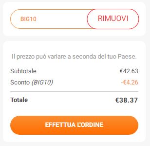 Ecco il coupon Kinguin applicato a carrello