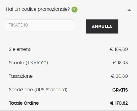Clicca su applica per attivare il coupon Kipling