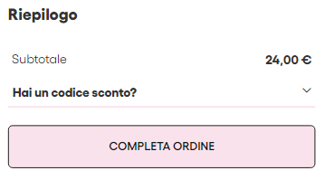 Il box dove inserire il coupon Naj Oleari