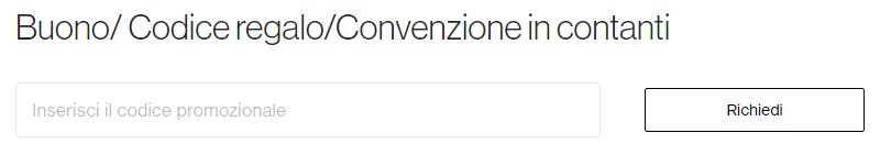 La casella di testo dove inserire il codice sconto OnePlus
